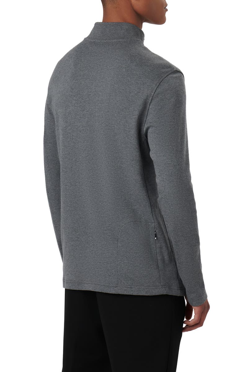 Bugatchi Quarter Zip Pullover, Alternate, color, Anthracite