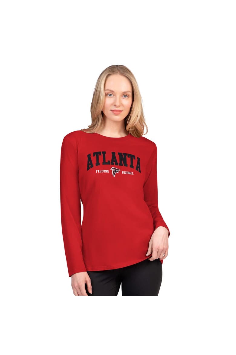 Women's G-III 4Her by Carl Banks  Red Atlanta Falcons Best Play Long Sleeve T-Shirt, Main, color, Red