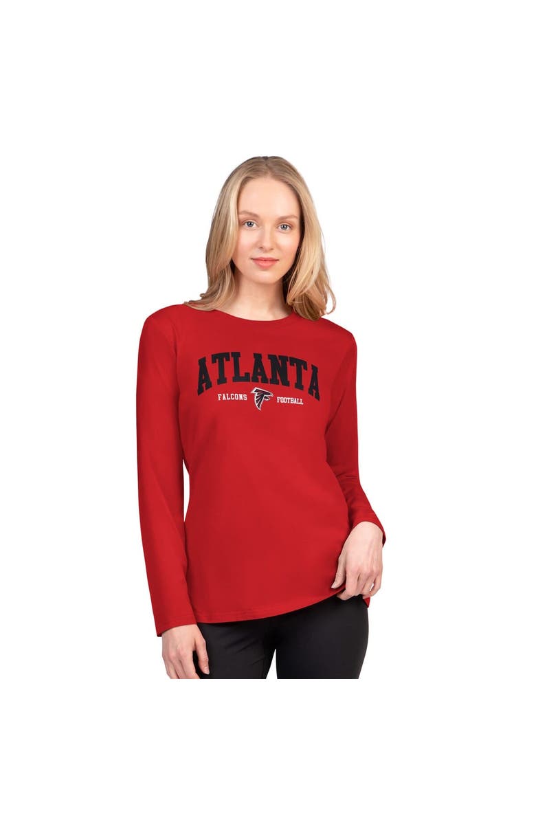 G-III 4HER BY CARL BANKS Women's G-III 4Her by Carl Banks Red Atlanta Falcons Best Play Long Sleeve T-Shirt, Main, color, Red
