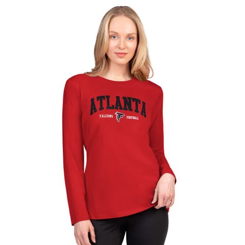 Women's G-III 4Her by Carl Banks  Red Atlanta Falcons Best Play Long Sleeve T-Shirt