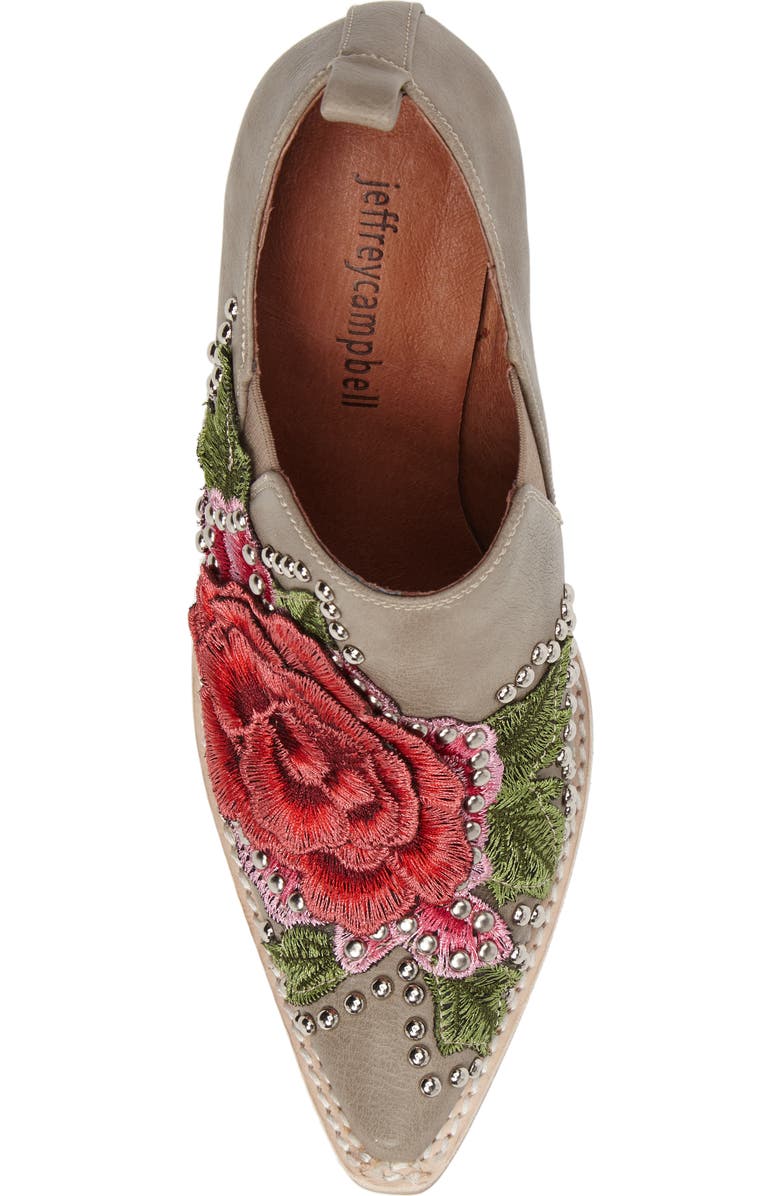 Jeffrey Campbell Roseola Studded Appliqué Bootie, Alternate, color,