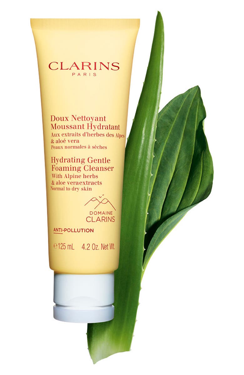 Clarins Hydrating Gentle Foaming Cleanser with Aloe Vera, Alternate, color, 