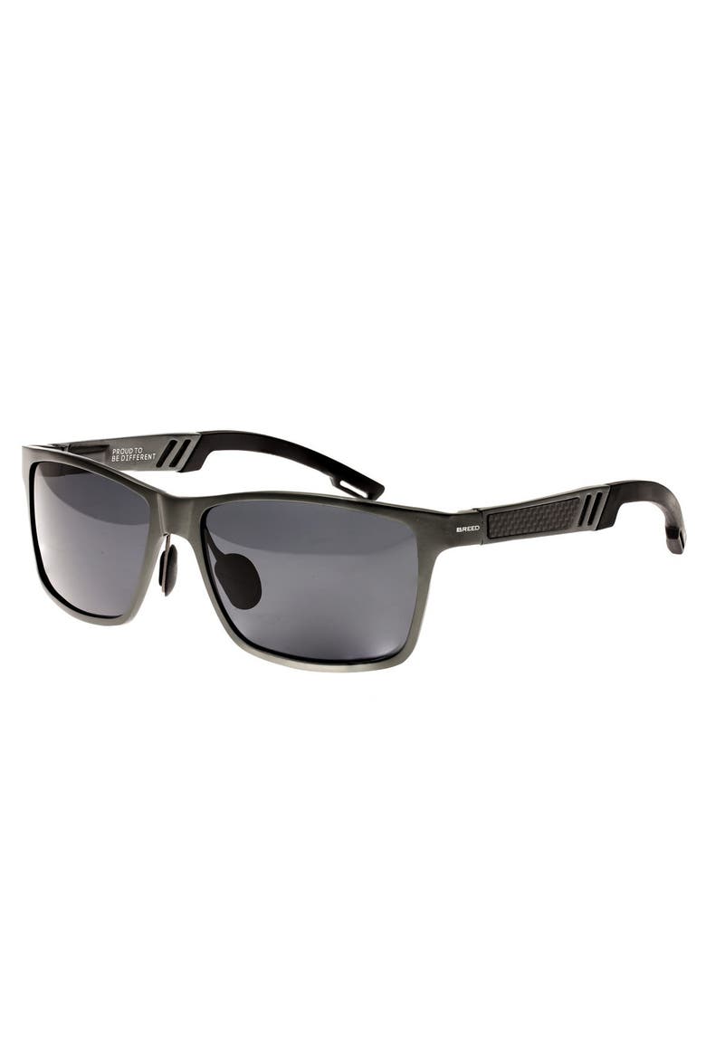 Pyxis Titanium Polarized Sunglasses, Main, color, Gunmetal/Black
