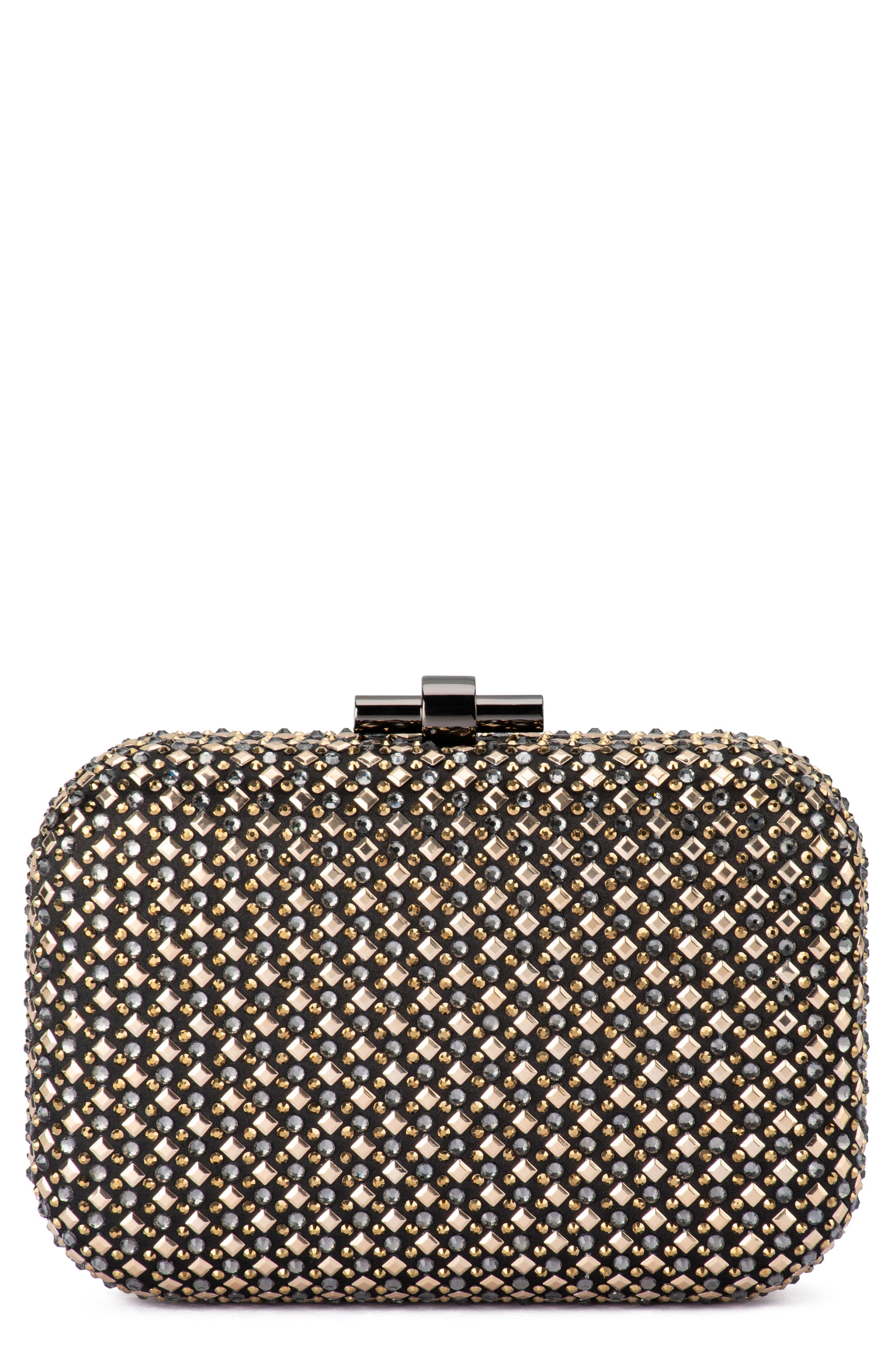 Olga Berg Ellen Hotfix Frame Clutch, Main, color, 