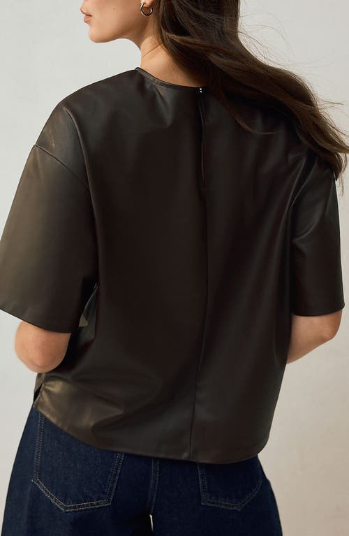 Next Coated T-shirt In Brown