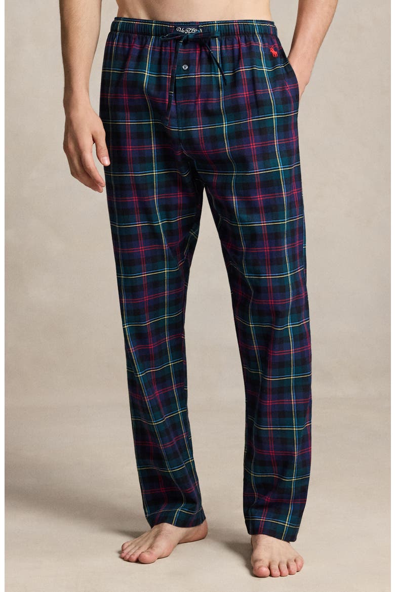 Flannel Pajama Pants, Alternate, color, MALCOLM MODERN TARTAN RED
