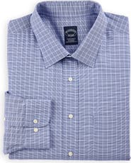 Brooks Brothers Big & Tall Non-Iron Windowpane Dress Shirt