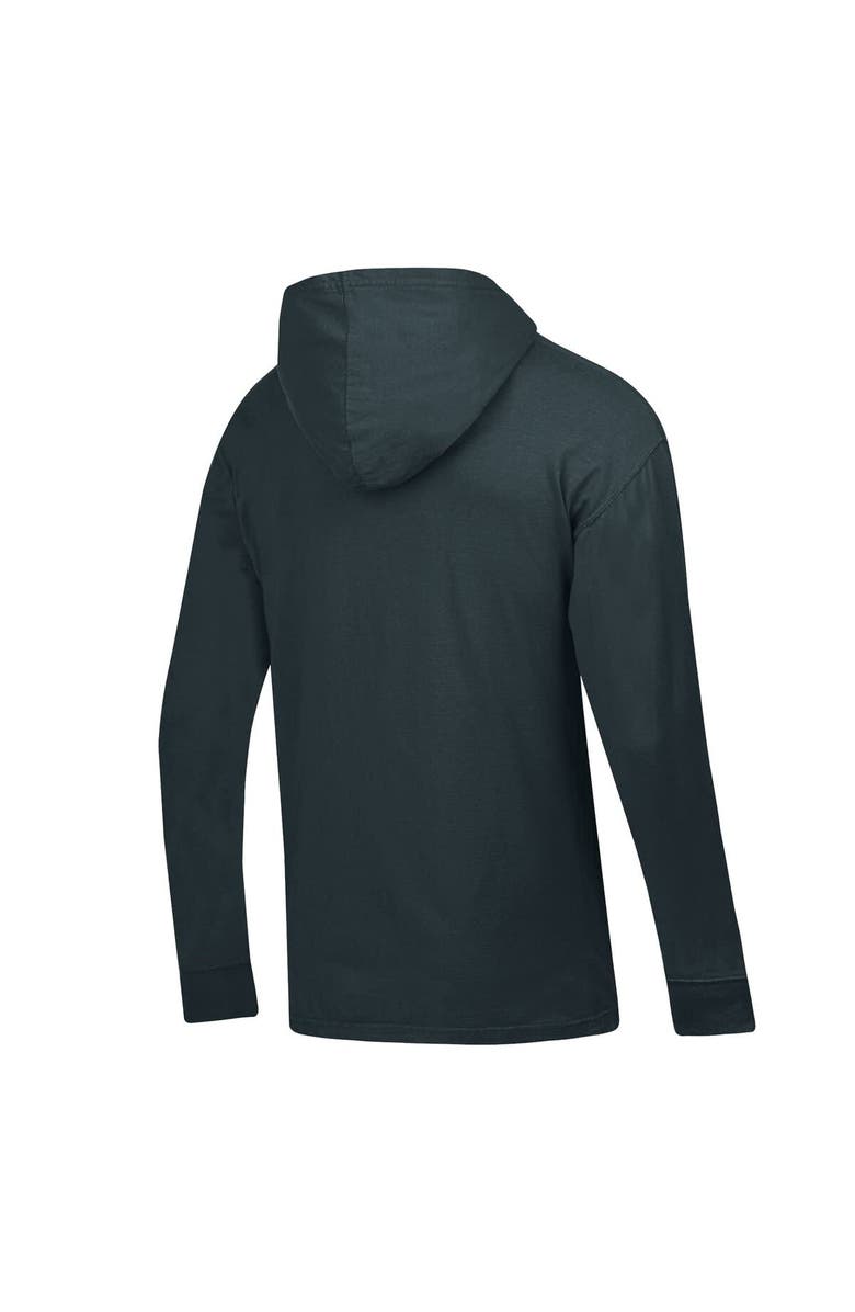 ComfortWash Men's ComfortWash  Charcoal Indiana Hoosiers Long Sleeve Hooded T-Shirt, Alternate, color, Charcoal