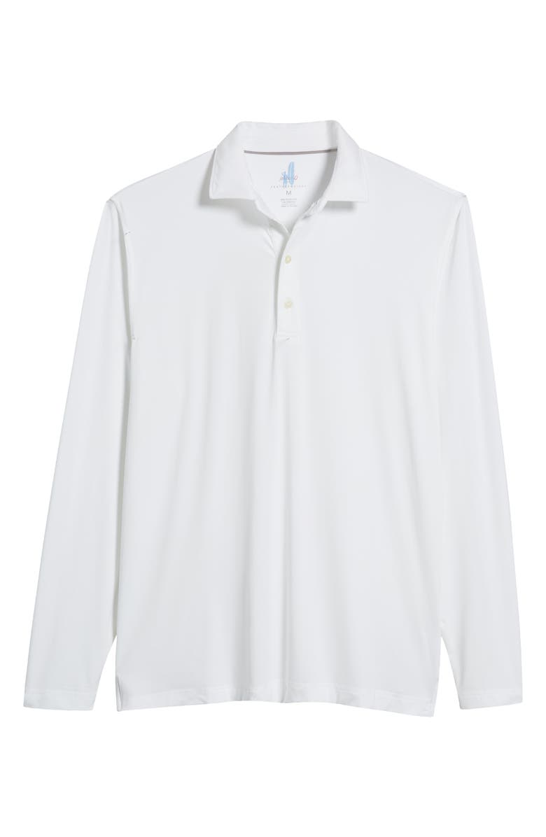 johnnie-O Swing Long Sleeve Performance Polo, Alternate, color, White
