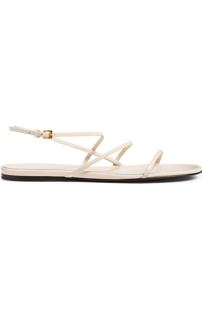 Khaite Loop Flat Sandal, Alternate, color, Cream