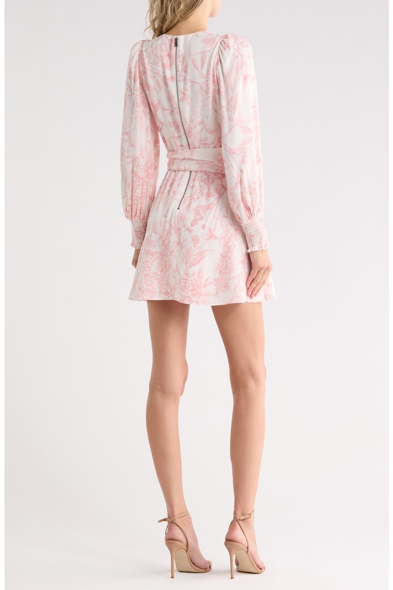 Molli Floral Long Sleeve Tie Waist Dress, Alternate, color, VIGNETTE