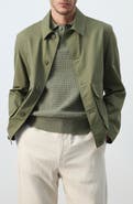 MANGO Cotton Blend Jacket