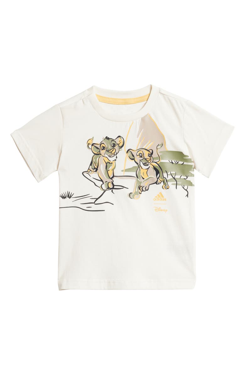 adidas x Disney Lion King Graphic T-Shirt & Shorts Set, Alternate, color, 