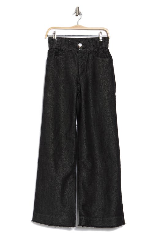 Democracy Skyrise High Waist Wide Leg Jeans In Black