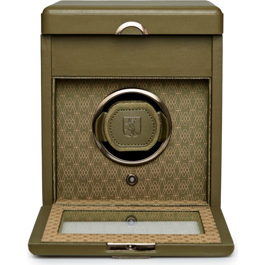 Wolf Earth Single Watch Winder In Olive