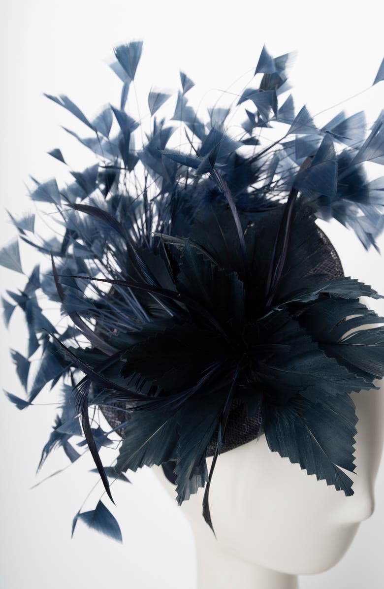 Collection XIIX Large Feather Fascinator, Alternate, color,