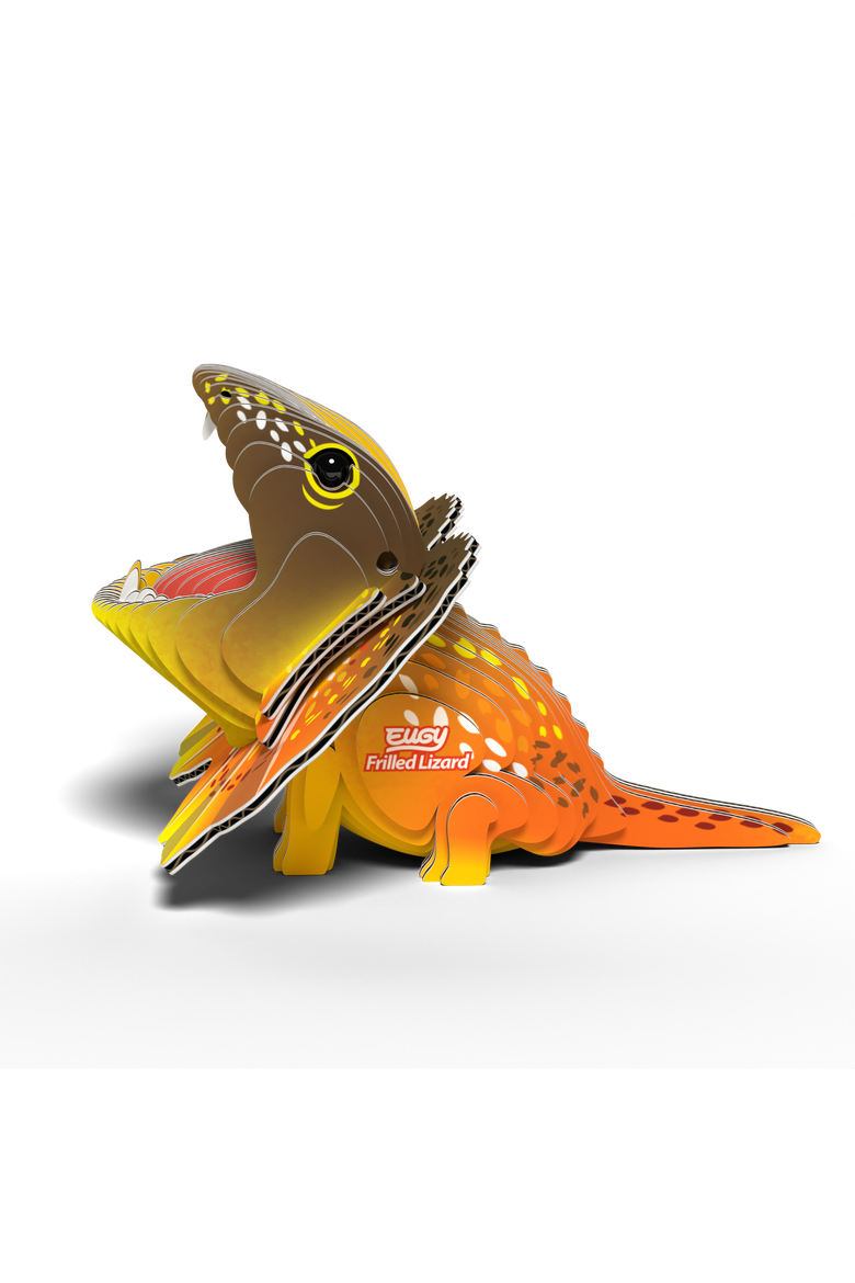 Frilled Lizard 3D Puzzle, Alternate, color, No Color