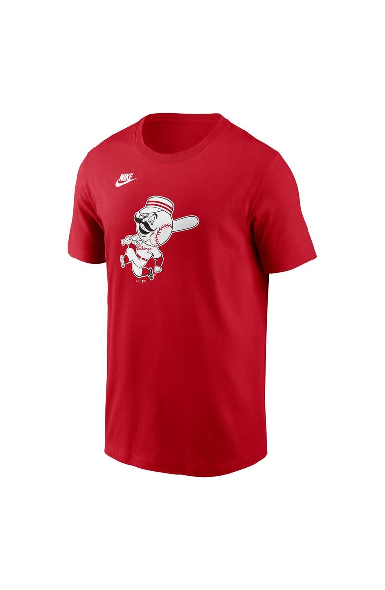 Nike Men's Nike Red Cincinnati Reds Cooperstown Collection Team Logo T-Shirt, Alternate, color, Red
