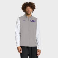 Nike Men's Nike Gray LSU Tigers Primetime Victory Performance Full-Zip Vest
