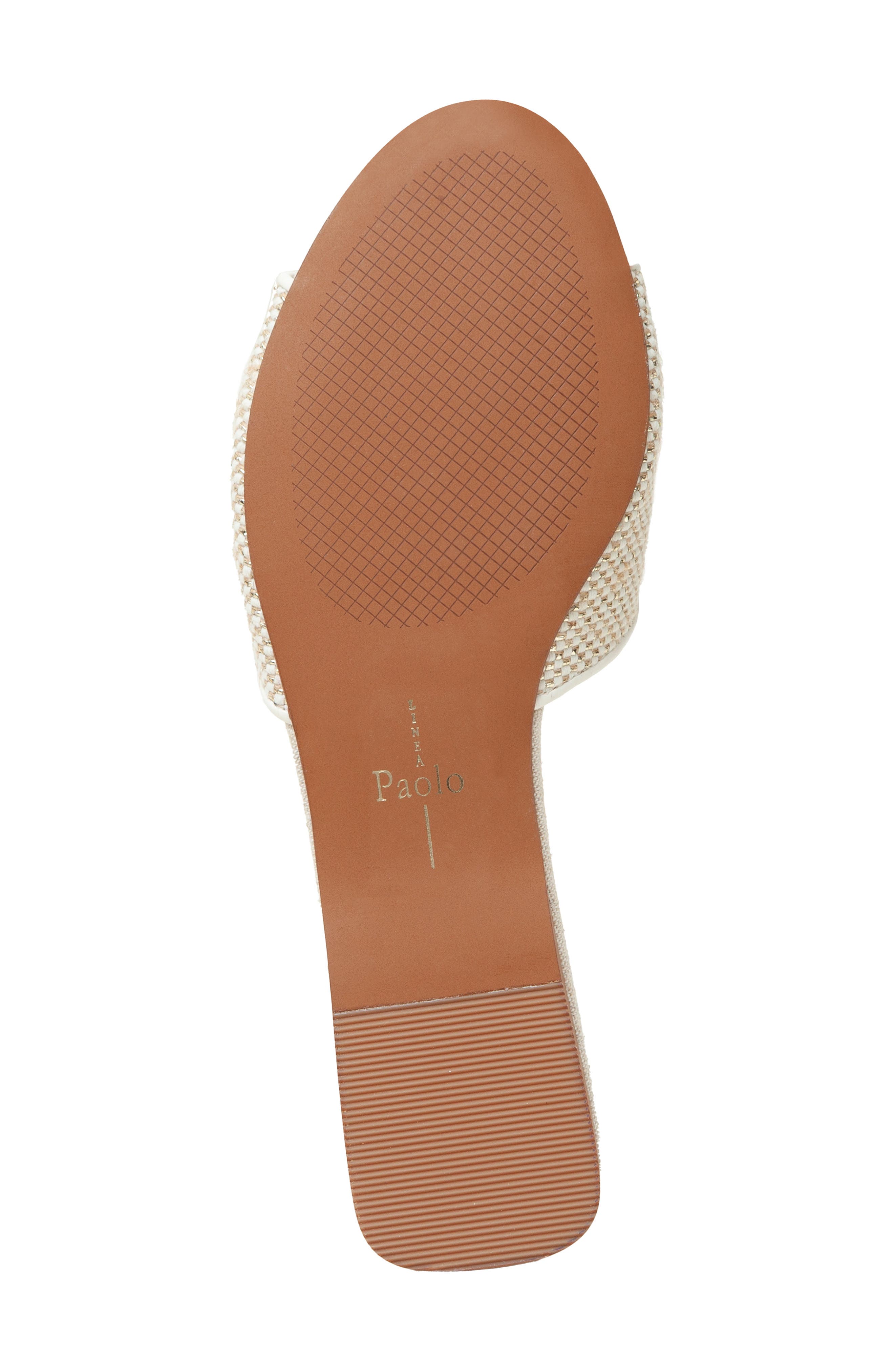 Leighton Slide Sandal, Alternate, color, NATURAL/ GOLD