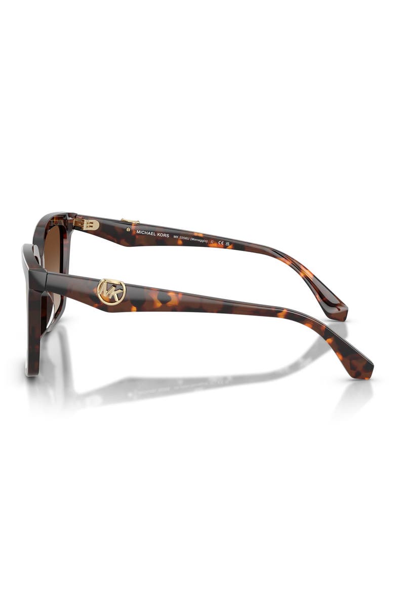Menaggio 53mm Gradient Square Sunglasses, Alternate, color, LUGGAGE TORTOISE / BROWN RED