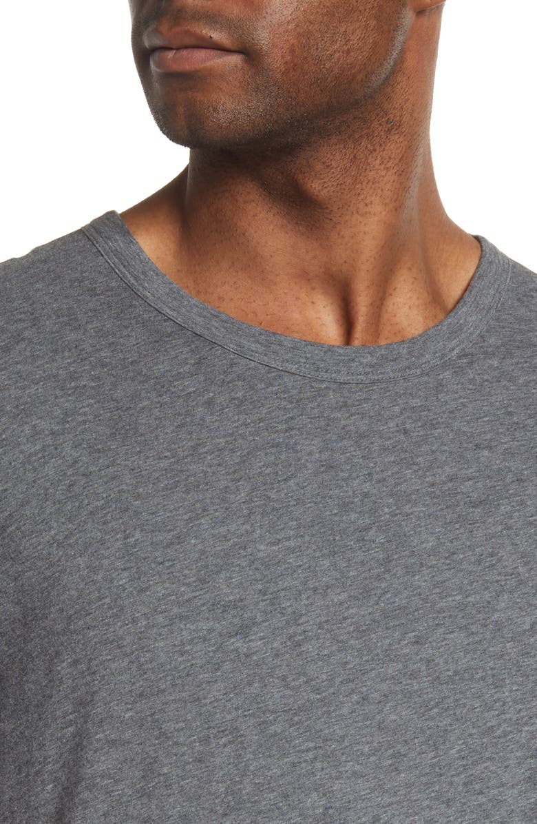 7 For All Mankind Men's Feather Weight Crewneck T-Shirt, Alternate, color, Heather Grey