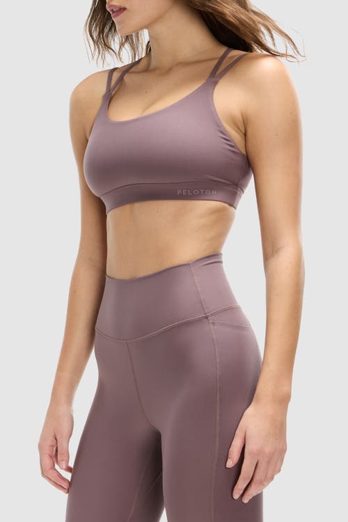 Peloton Cadent Strappy Y Back Bra In Sparrow