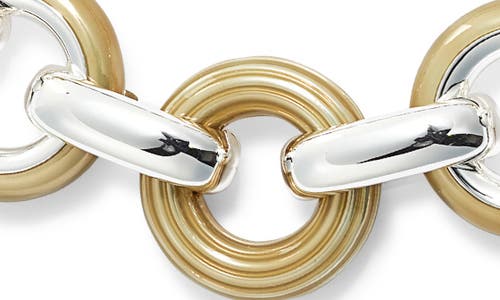 Tory Burch Donut Link Necklace In Metallic