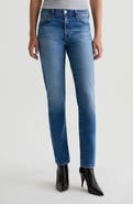 AG Mari Mid Rise Slim Straight Leg Jeans