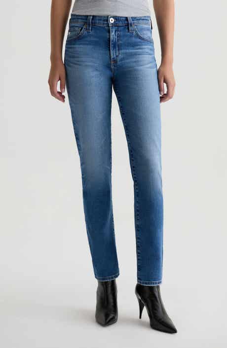 AG Mari Mid Rise Slim Straight Leg Jeans