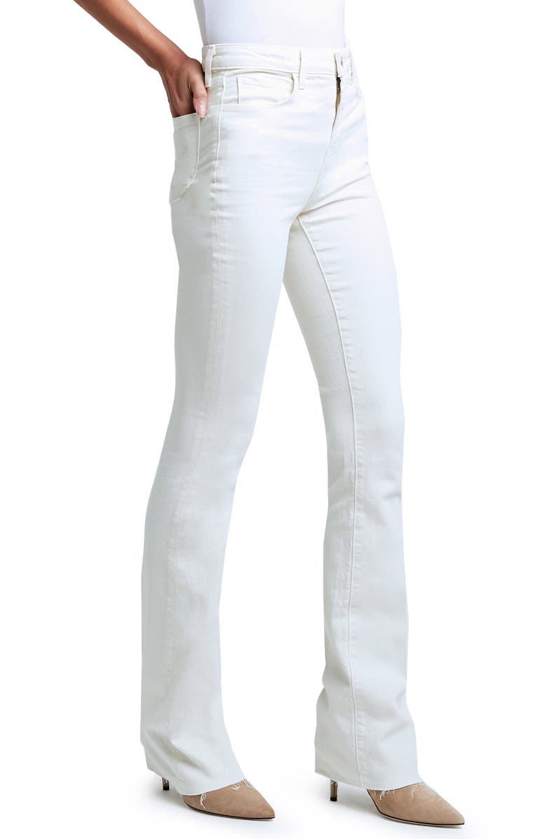 L'AGENCE Ruth High Rise Straight Leg Jeans, Alternate, color, Vintage White