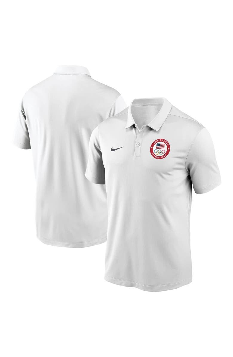 Nike Men's Nike White Team USA Dri-FIT Victory Polo, Main, color, White