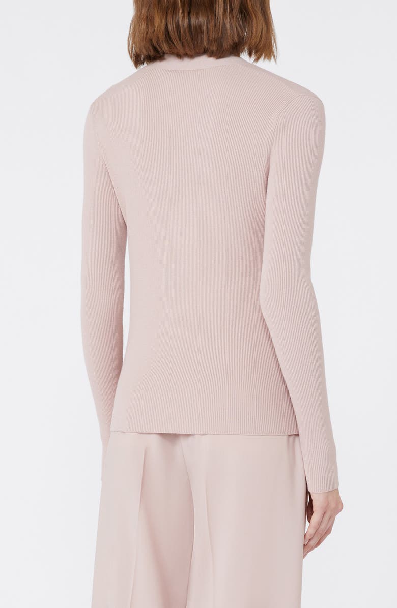 Weekend Max Mara Gabriel Rib Cardigan, Alternate, color, Powder