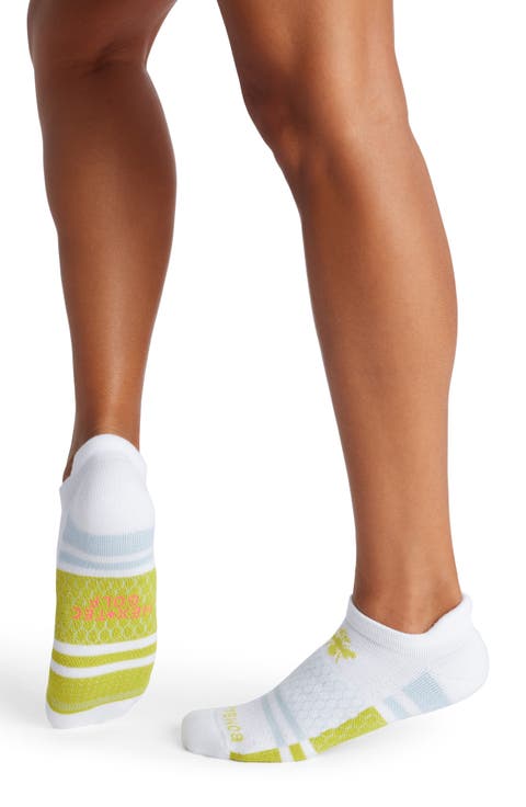 Solid Mirror Stripe Golf Ankle Socks