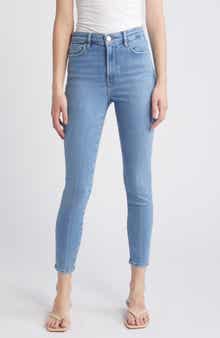FRAME Le High Ankle Crop Skinny Jeans