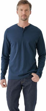 Pact Organic Cotton Softspun Long Sleeve Henley