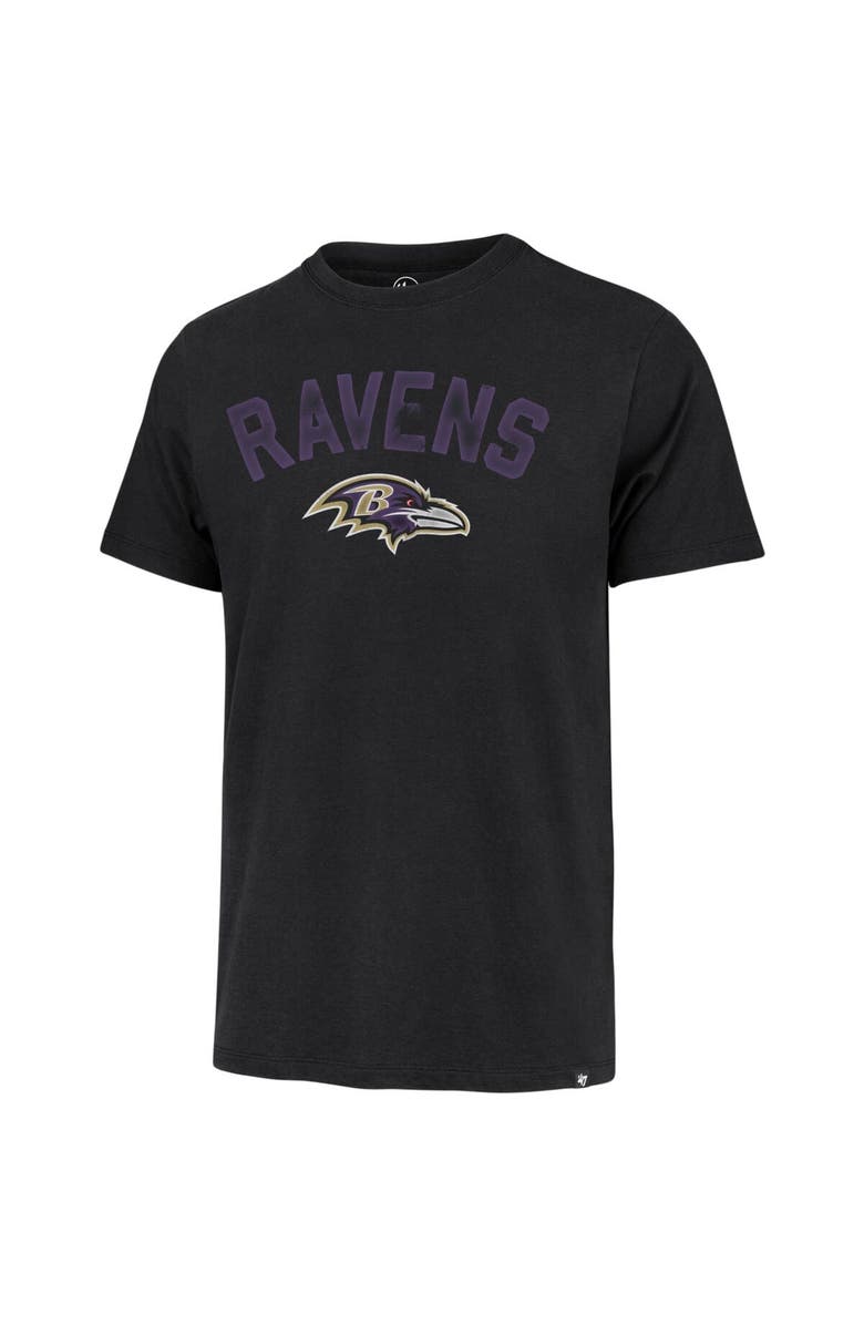 '47 Men's '47 Black Baltimore Ravens All Arch Franklin T-Shirt, Alternate, color, Black