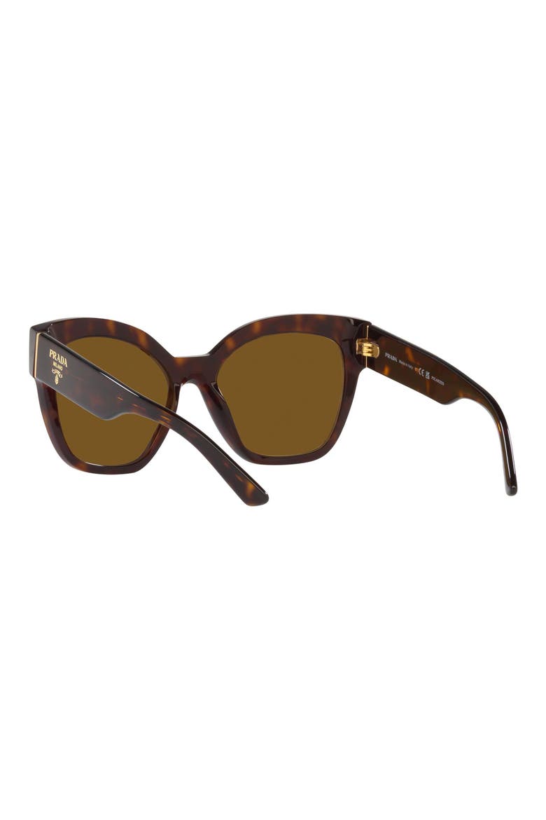 54mm Polarized Irregular Sunglasses, Alternate, color, TORTOISE