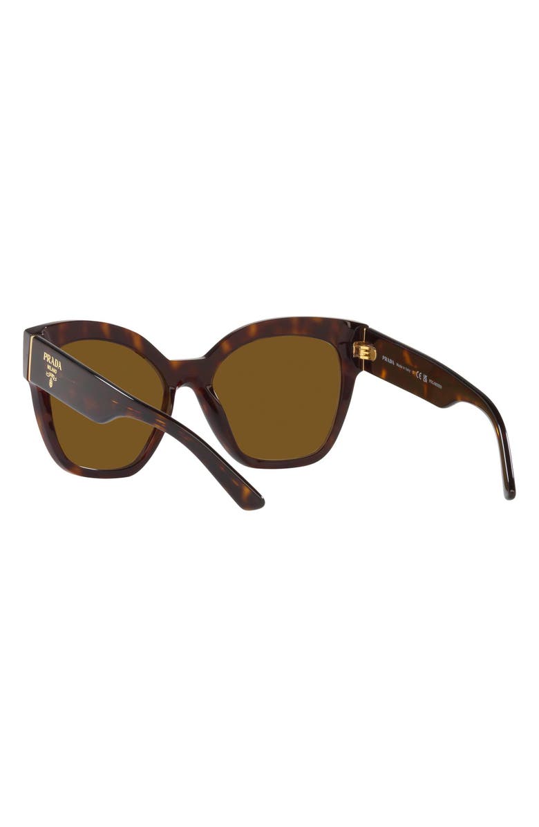 Prada 54mm Polarized Irregular Sunglasses, Alternate, color, 