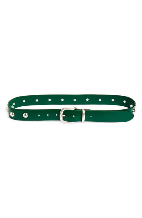 Rhodes Stud Leather Belt