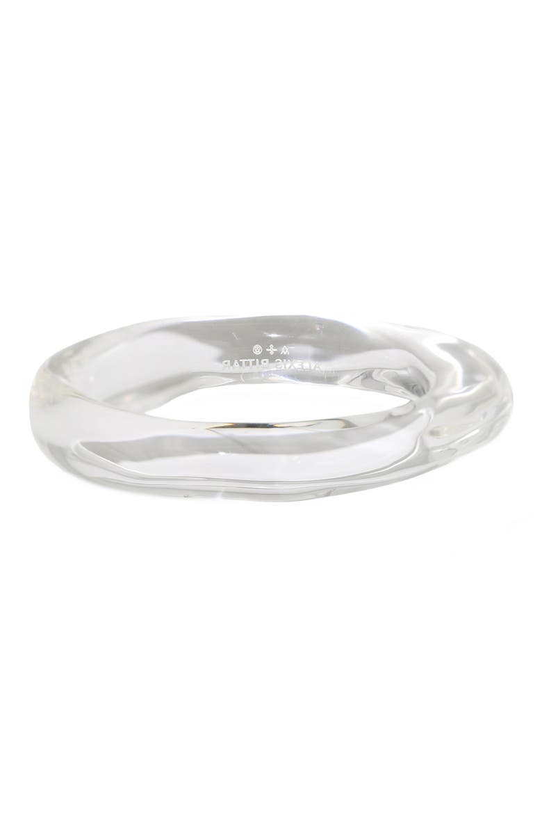 Liquid Lucite Bangle Bracelet, Main, color, NO COLOR