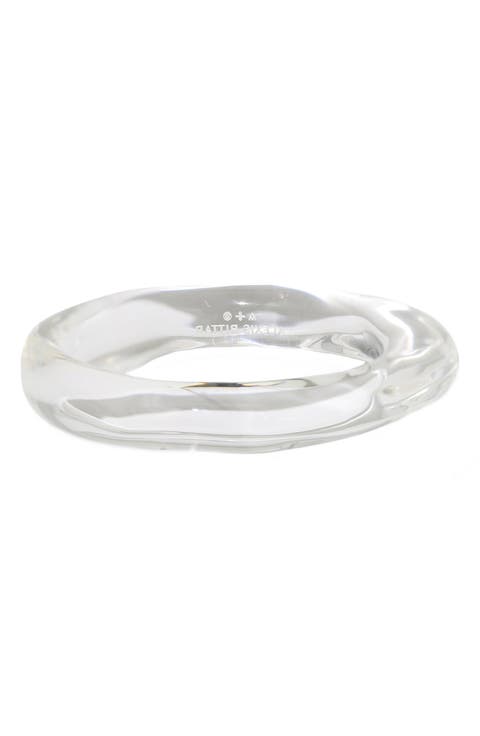 Liquid Lucite Bangle Bracelet