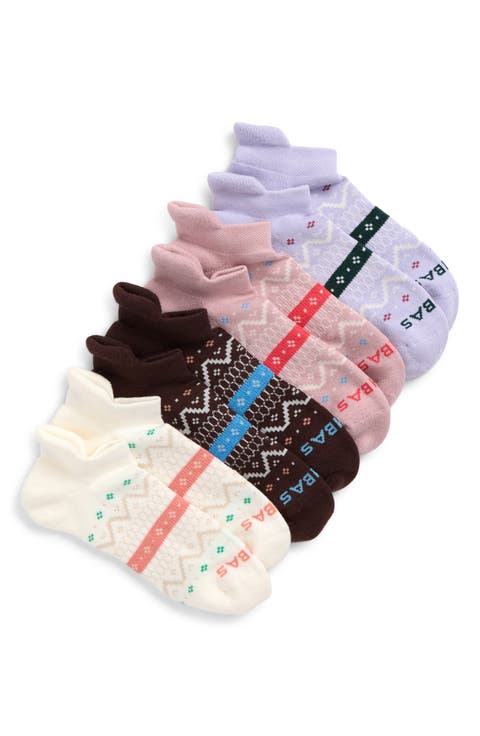 Chevron 4-Pack Ankle Socks