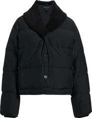 rag & bone Angie Faux Shearling Trim Puffer Jacket