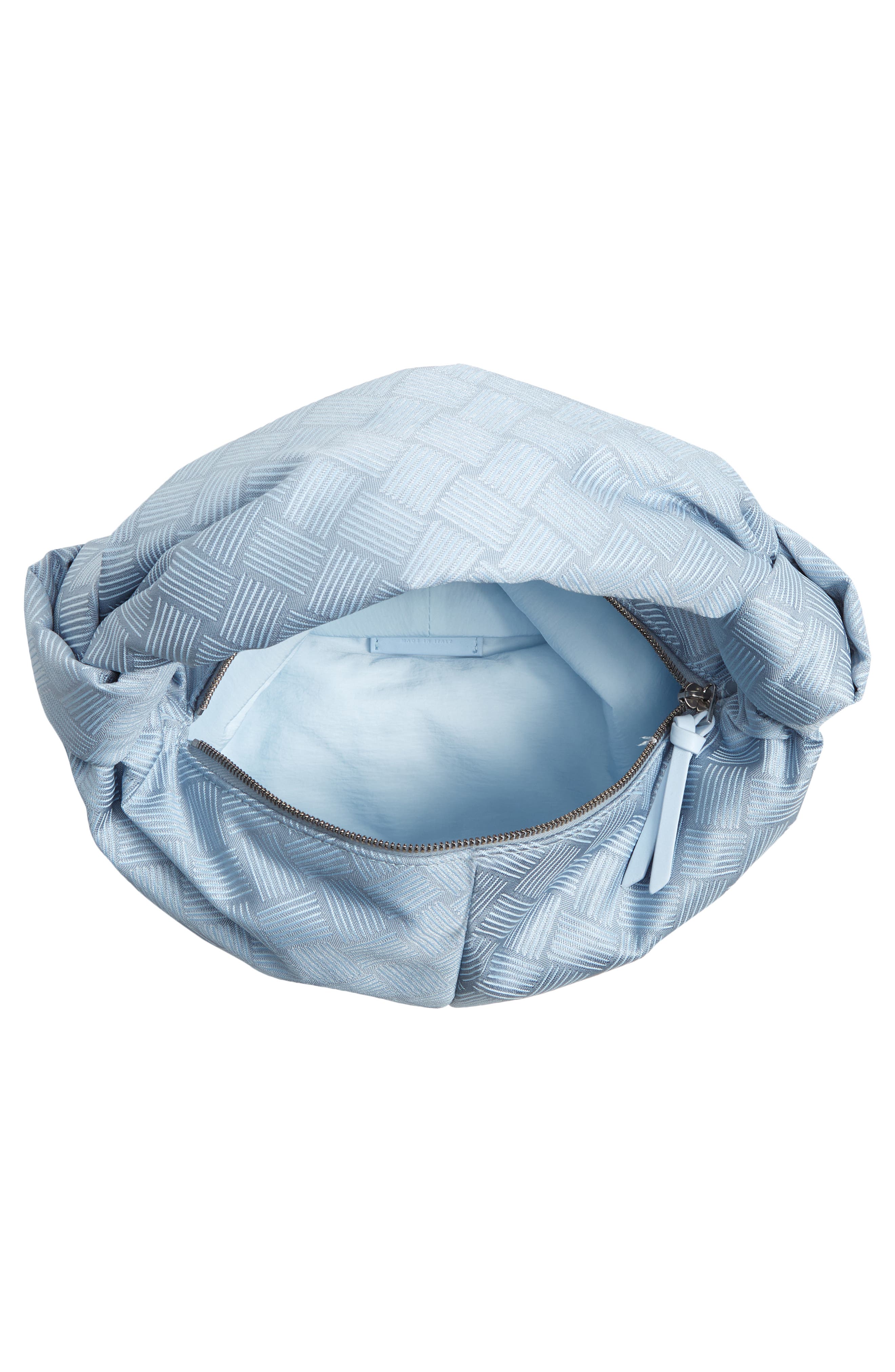 Bottega Veneta Mini Double Knot Jacquard Hobo Bag, Alternate, color, 