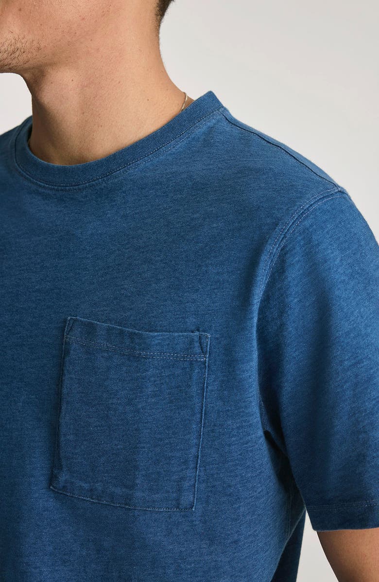Mavi Jeans Indigo Cotton Pocket T-Shirt, Alternate, color,