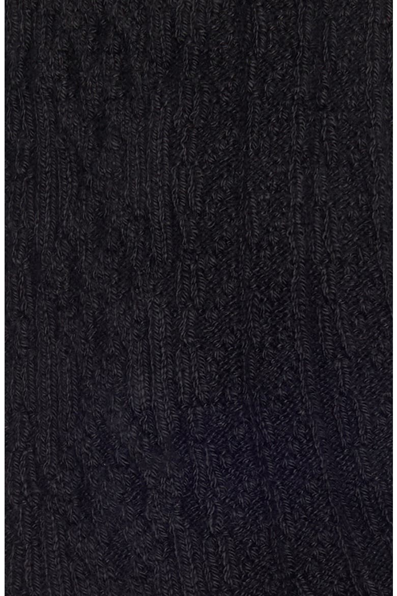 Assorted 2-Pack Cable Crew Socks, Alternate, color, BLACK