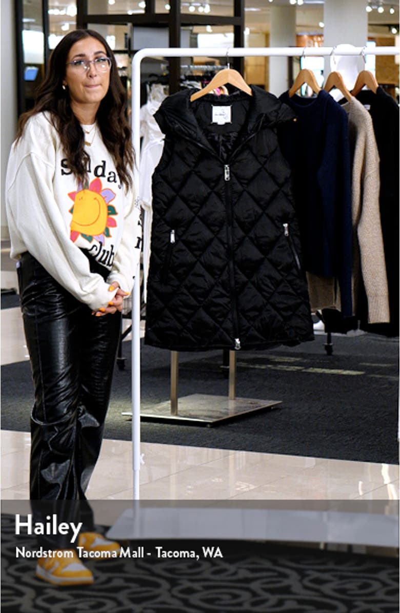 Quilted Hooded Water Repellent Vest, sales video thumbnail