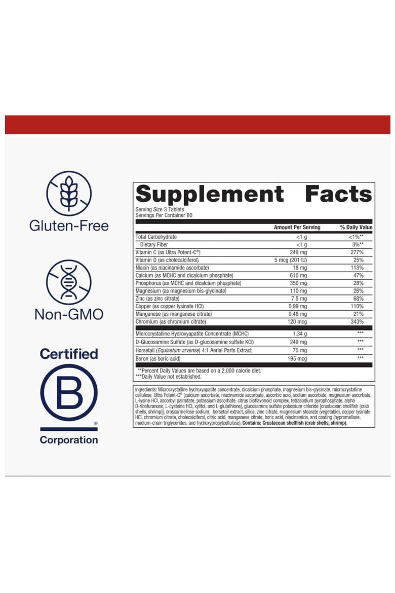 Bone Builder Active Calcium Magnesium Phosphorus Vitamin D Supplement 180 Tablets, Alternate, color, None