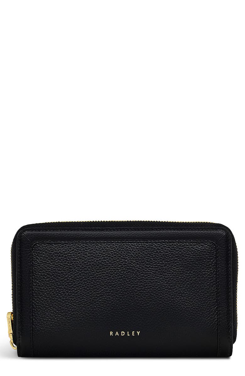 Radley Albany Medium Zip Around Wallet, Main, color, Black